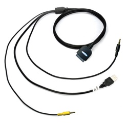 iPod Integration High Speed iPod / iPhone Audio Video Cable With USB For Kenwood Excelon