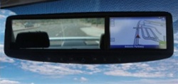 Back-Up Aids Auto Dimming Rear View Mirror Monitor With Bluetooth and GPS